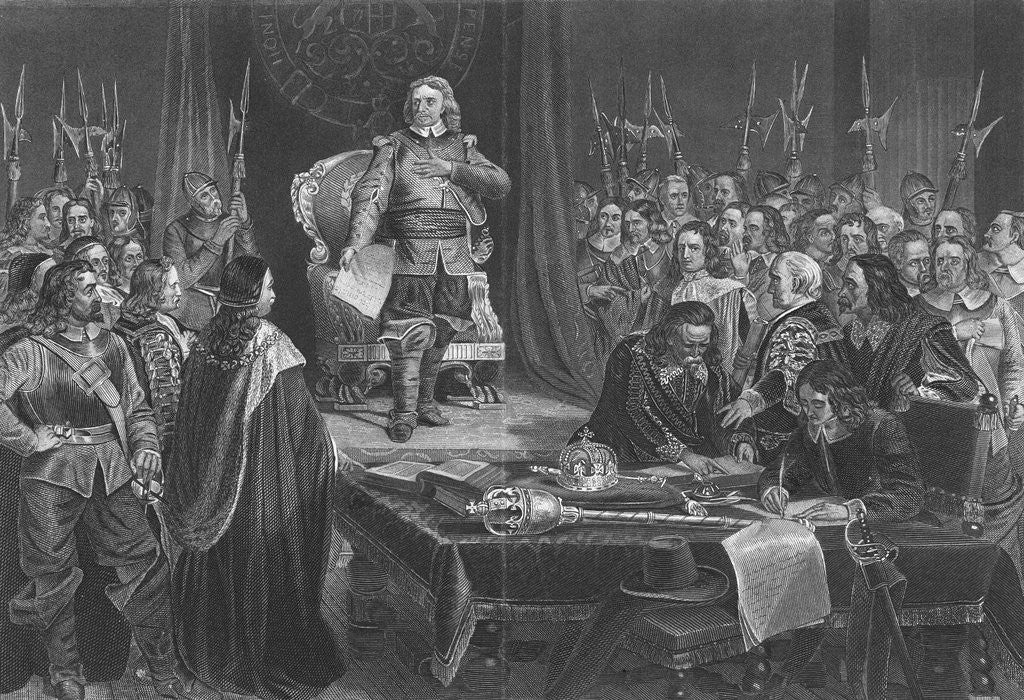 Detail of Oliver Cromwell Refusing Crown of England by Anonymous
