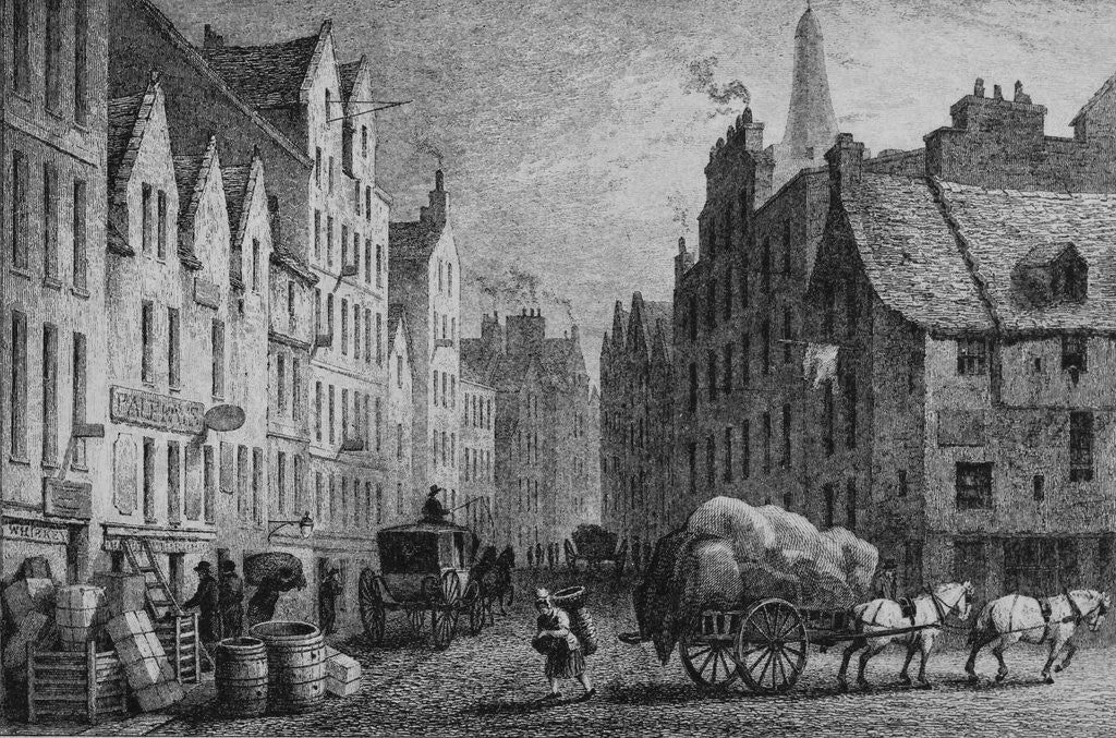 Detail of 19th Century Scene of Edinburgh by Anonymous