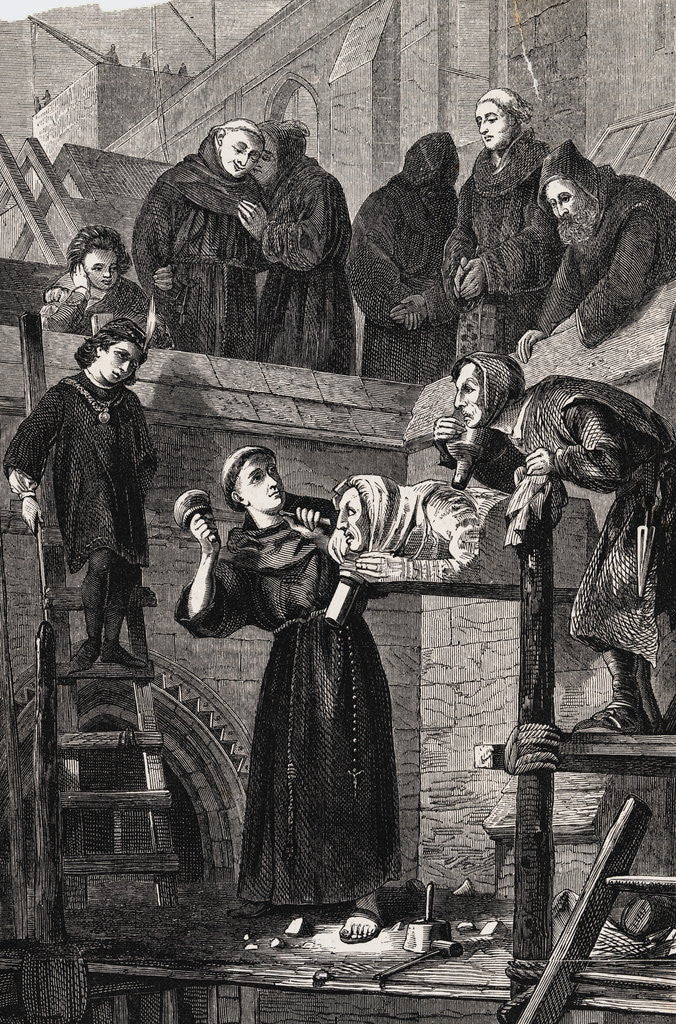 Detail of Man Creating a Statue by Anonymous