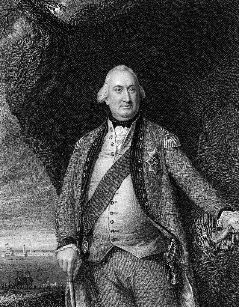 Detail of Portrait of Charles Cornwallis by Anonymous