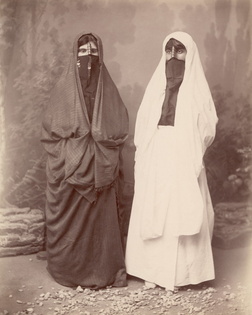 Detail of Women of the Middle East in Traditional Clothing by Corbis