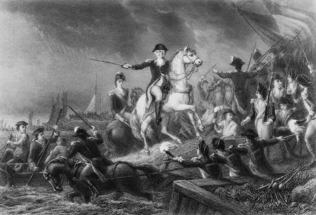 Detail of George Washington Directing Troops by Anonymous