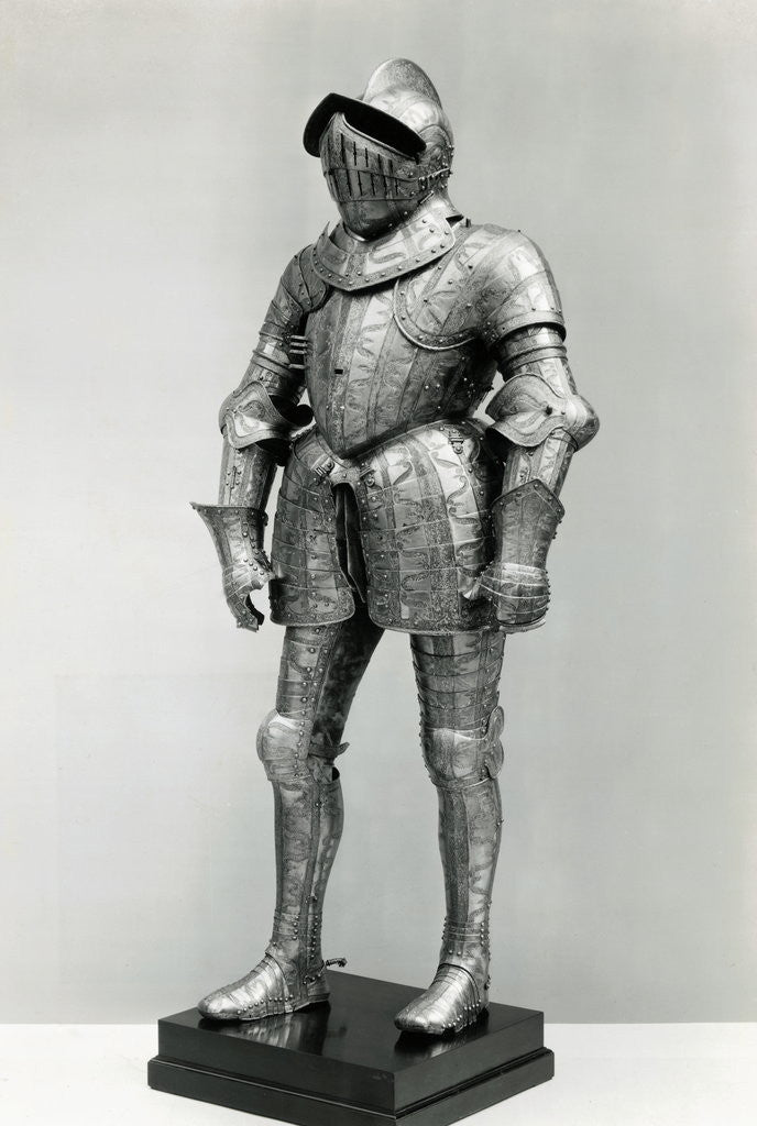 Detail of Display of a Knights Armor by Anonymous