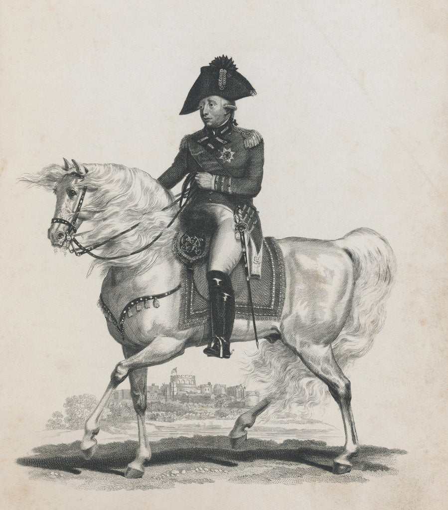 Detail of King George III on His Horse by Anonymous
