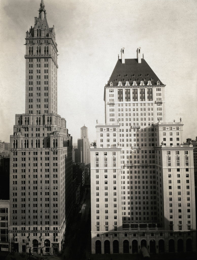 Detail of Sherry-Netherland Hotel in New York City by Corbis