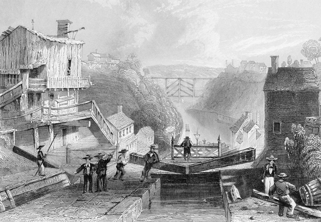 Detail of Erie Canal by Corbis