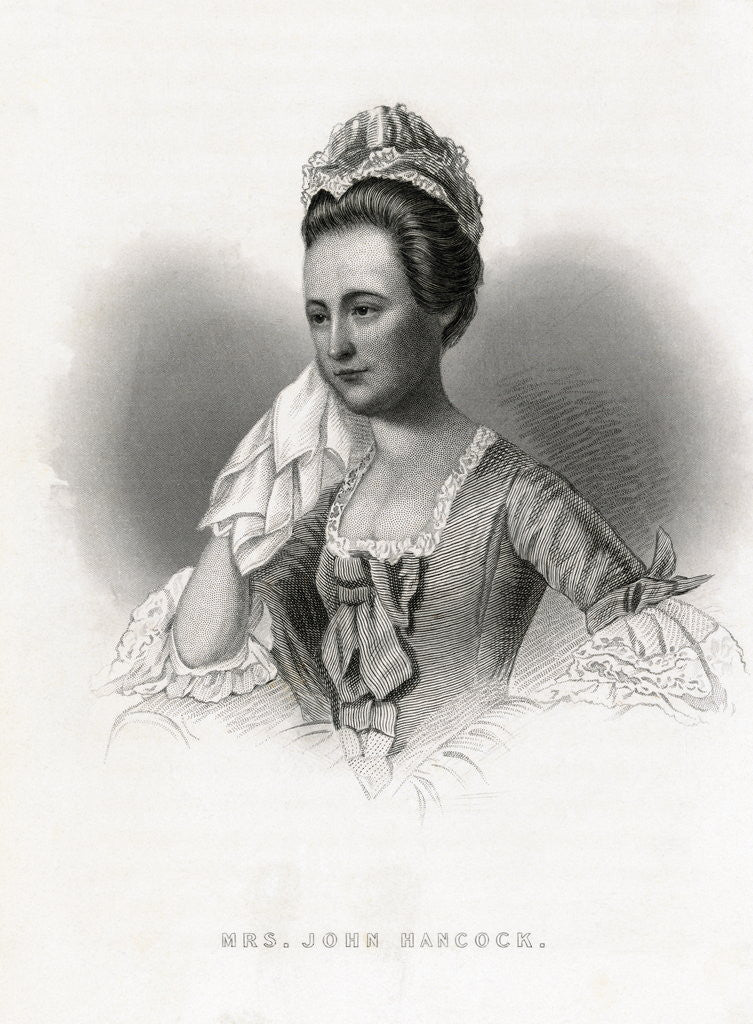 Detail of Mrs. John Hancock by Anonymous
