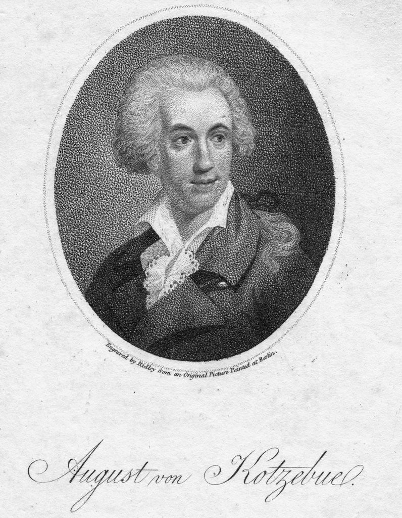 Detail of August Von Kotzebe by Anonymous