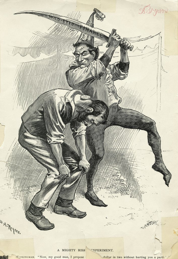 Detail of Caricature Of Candidate William Bryan by Anonymous
