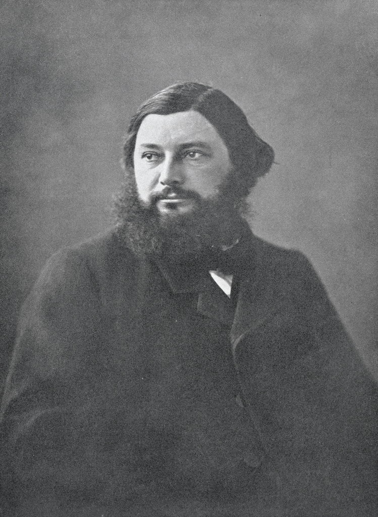 Detail of Portrait of Gustave Courbet by Anonymous