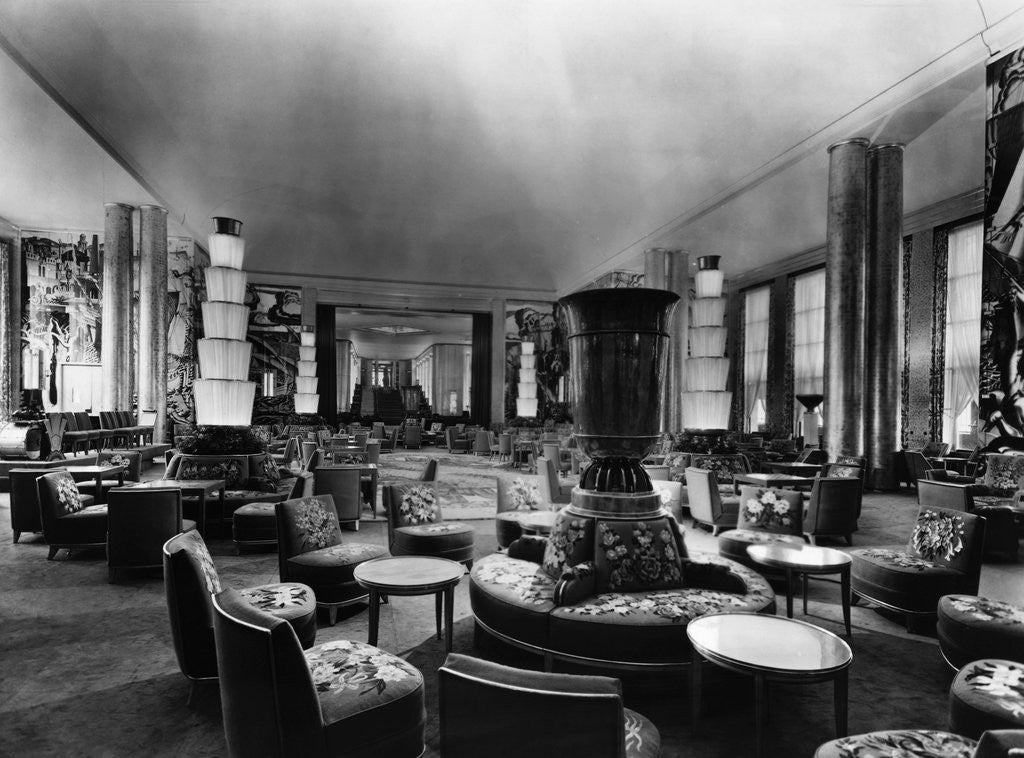Detail of General View S.S.Normandie'S Lounge by Corbis