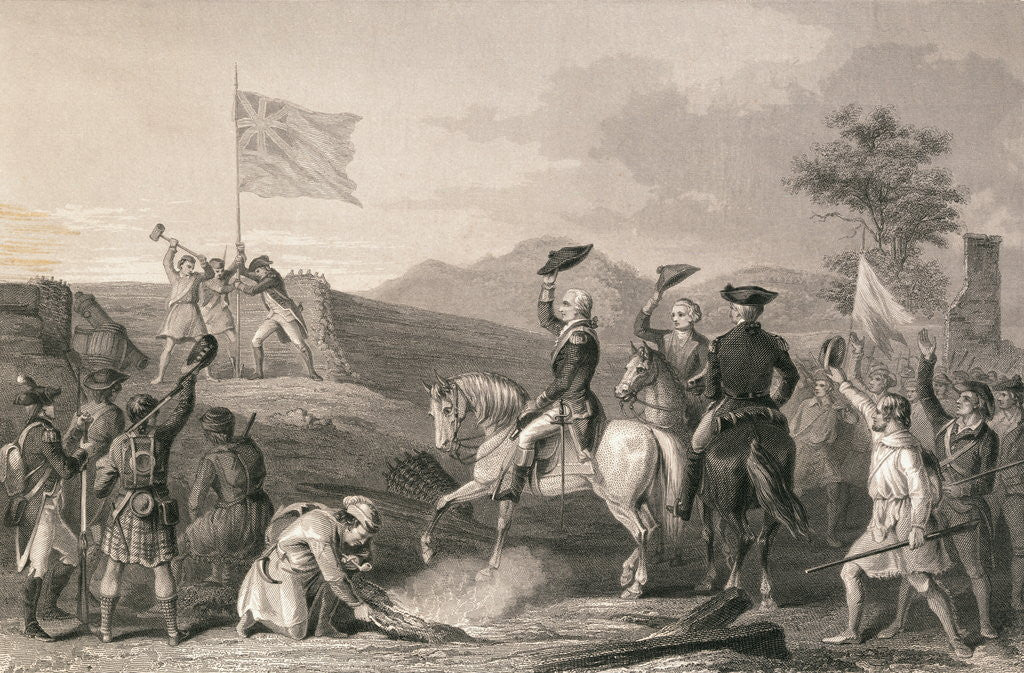 Detail of Washington and Troops by Anonymous
