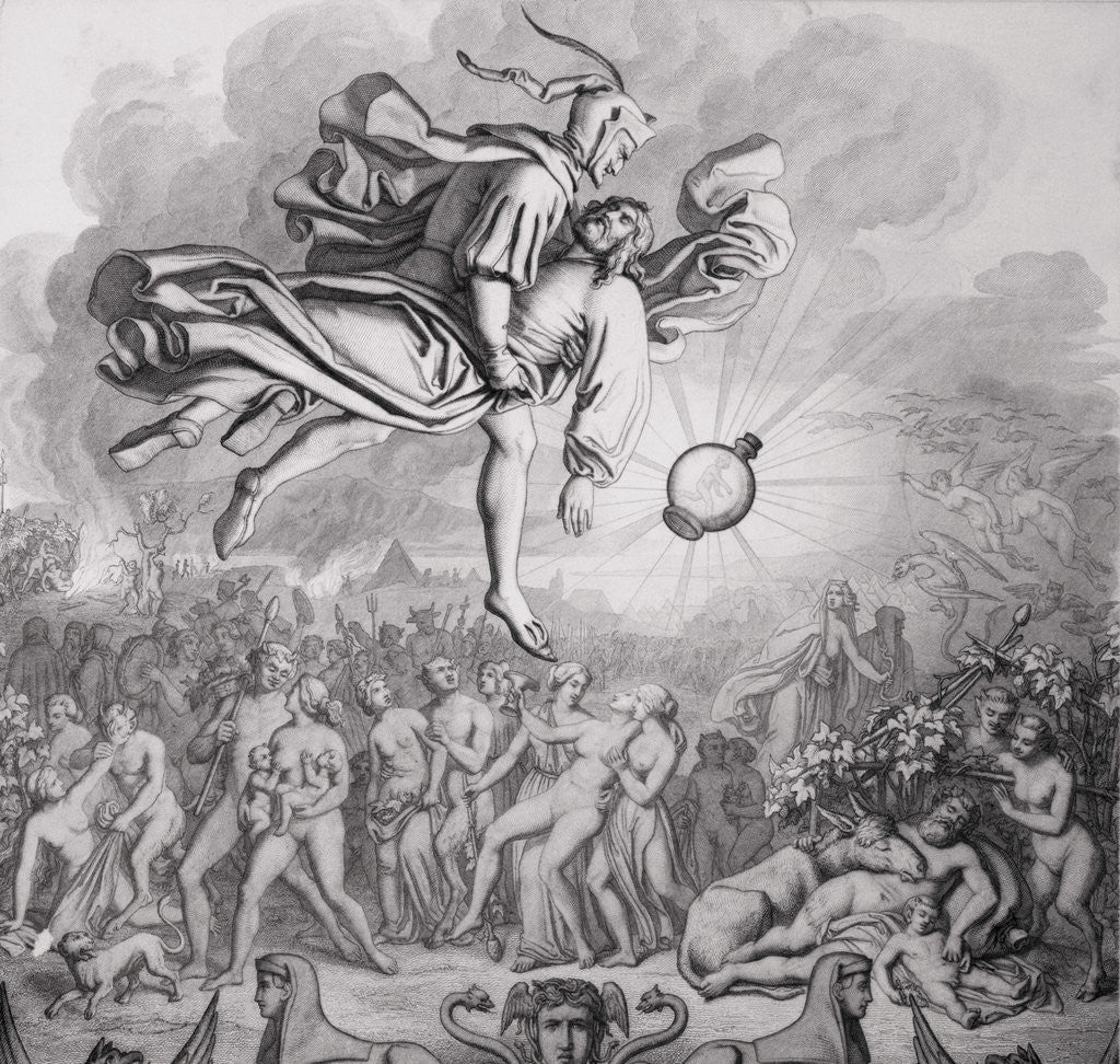 Detail of Characters in Outdoor Scene from Faust by Anonymous