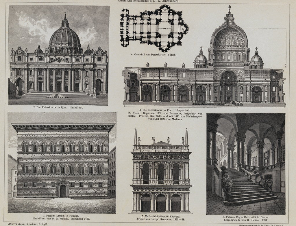 Detail of Collected Illustrations of Architecture by Donato Bramante