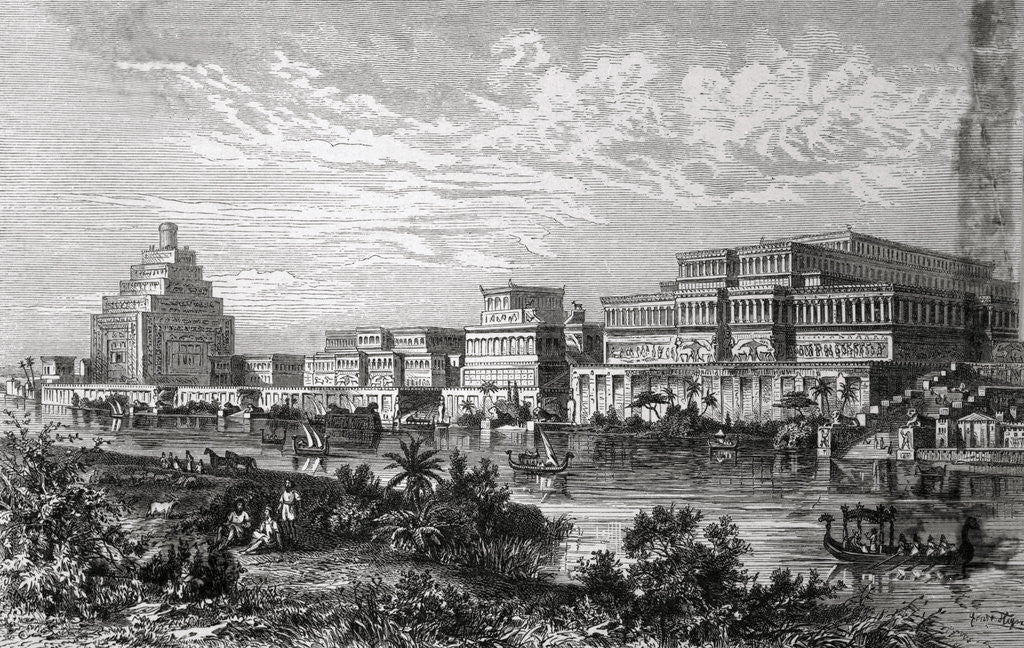 Detail of Assyrian Capital by Anonymous