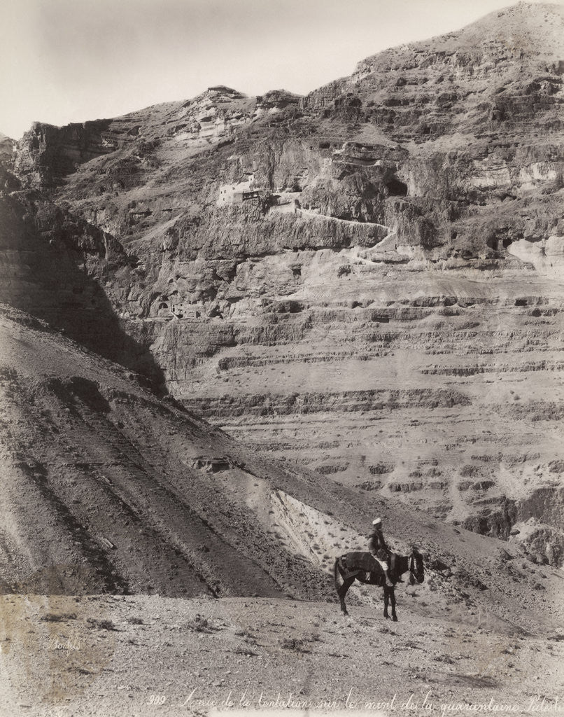Detail of Palestinian Man On Donkey by Anonymous