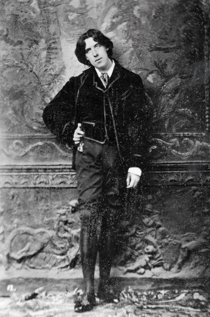 Detail of Oscar Wilde Leaning Against Wall by Anonymous