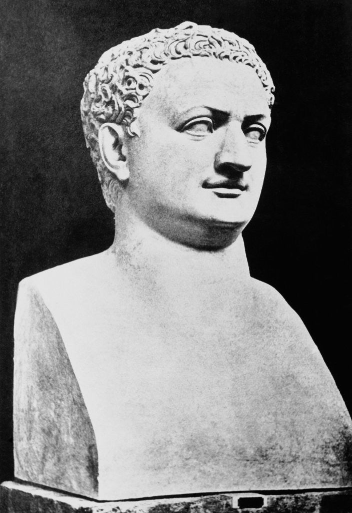 Detail of Bust of Roman Ruler Titus by Anonymous
