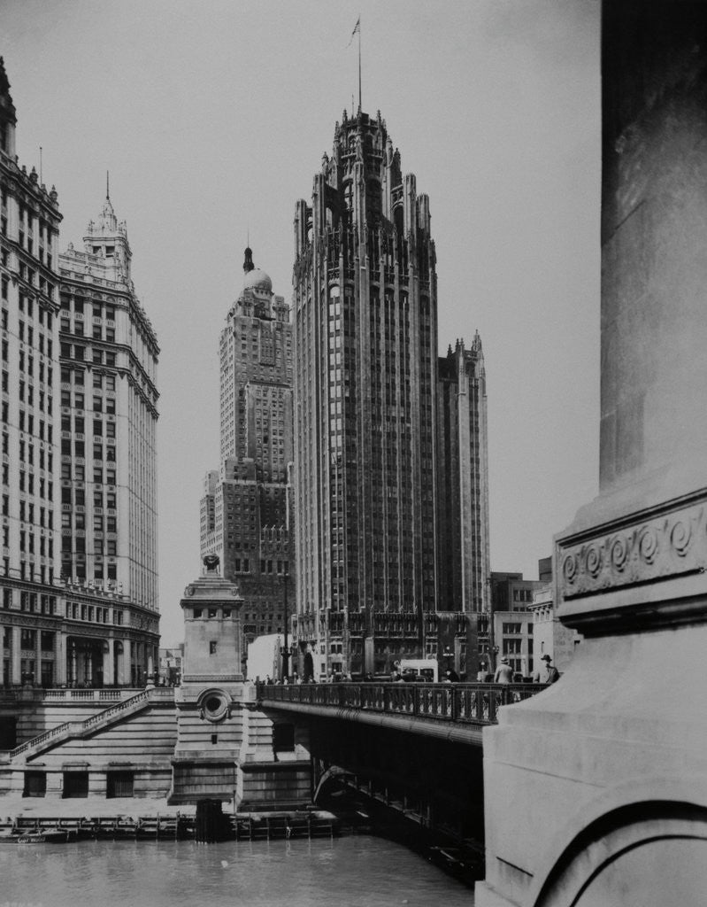 Detail of Tribune Tower by Anonymous