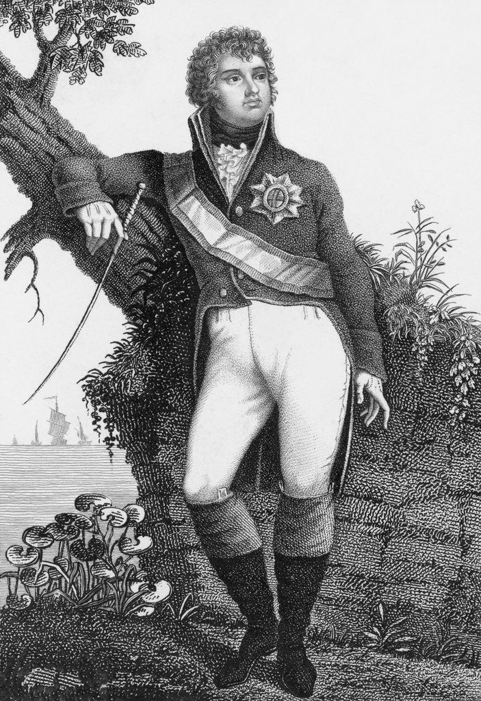 Detail of King George IV of England by Anonymous