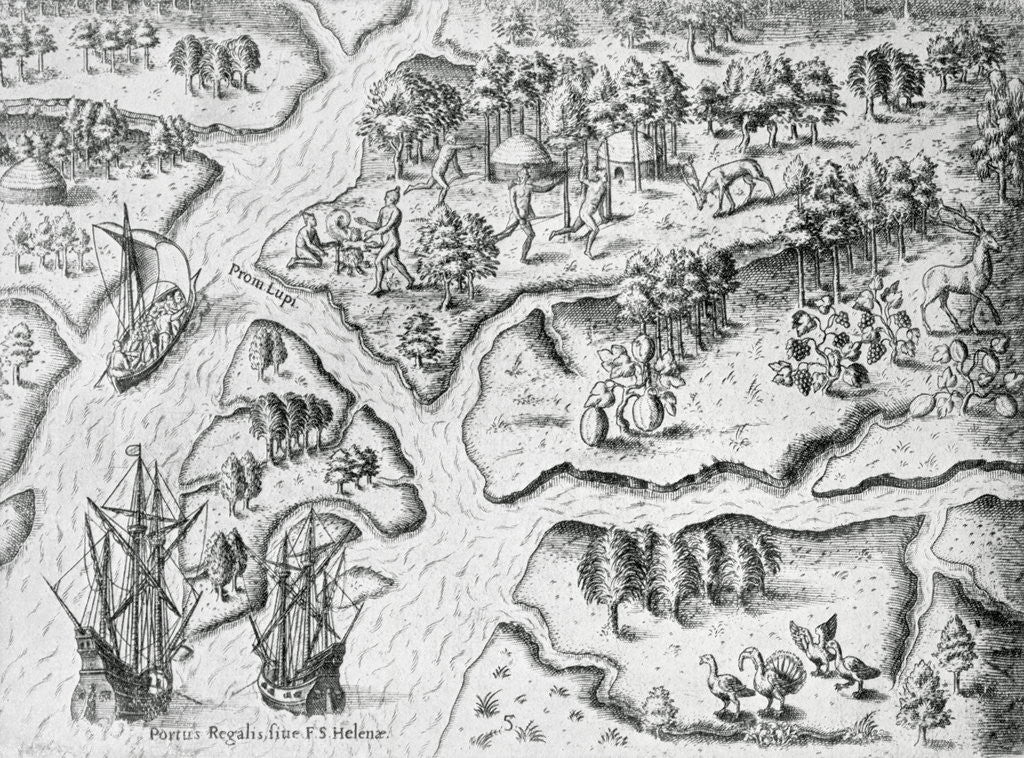 Detail of Early Map of Florida by Anonymous