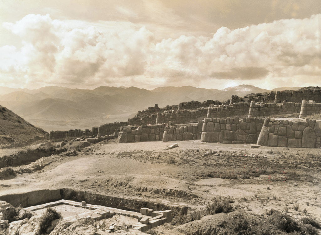 Detail of Ancient Fortress Ruins of Peru by Anonymous