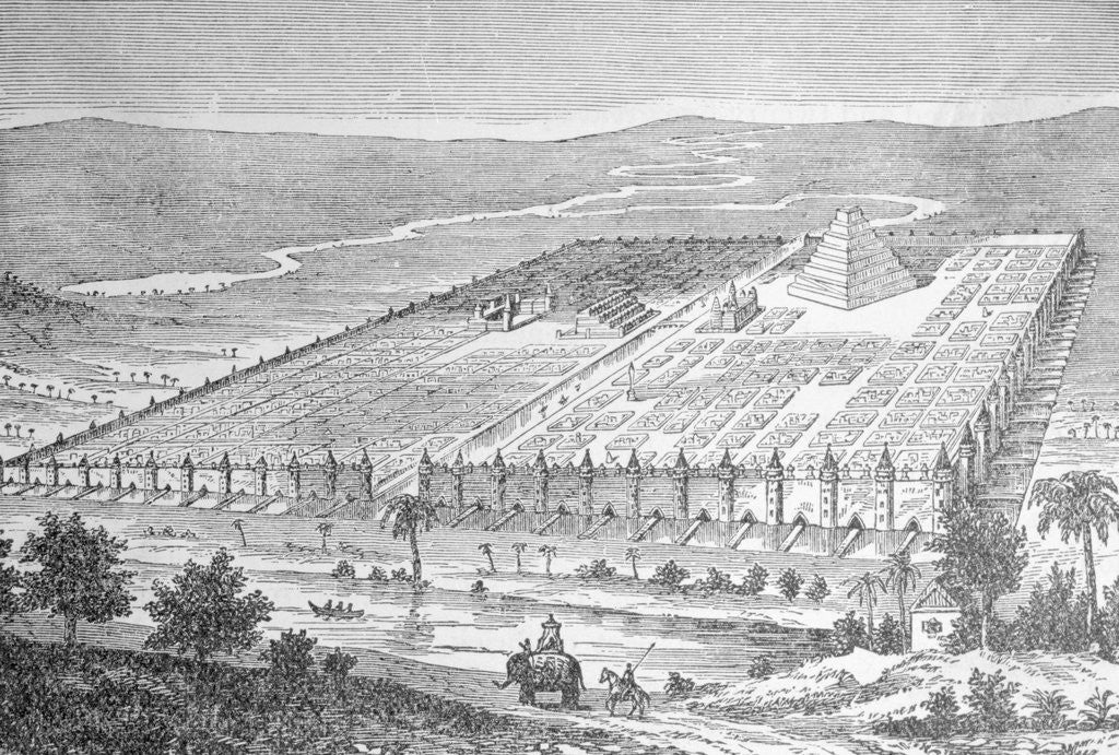 Detail of Babylon Landscape by Anonymous