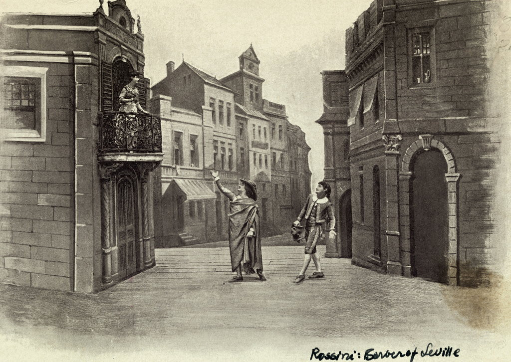 Detail of Scene from The Barber of Seville by Anonymous