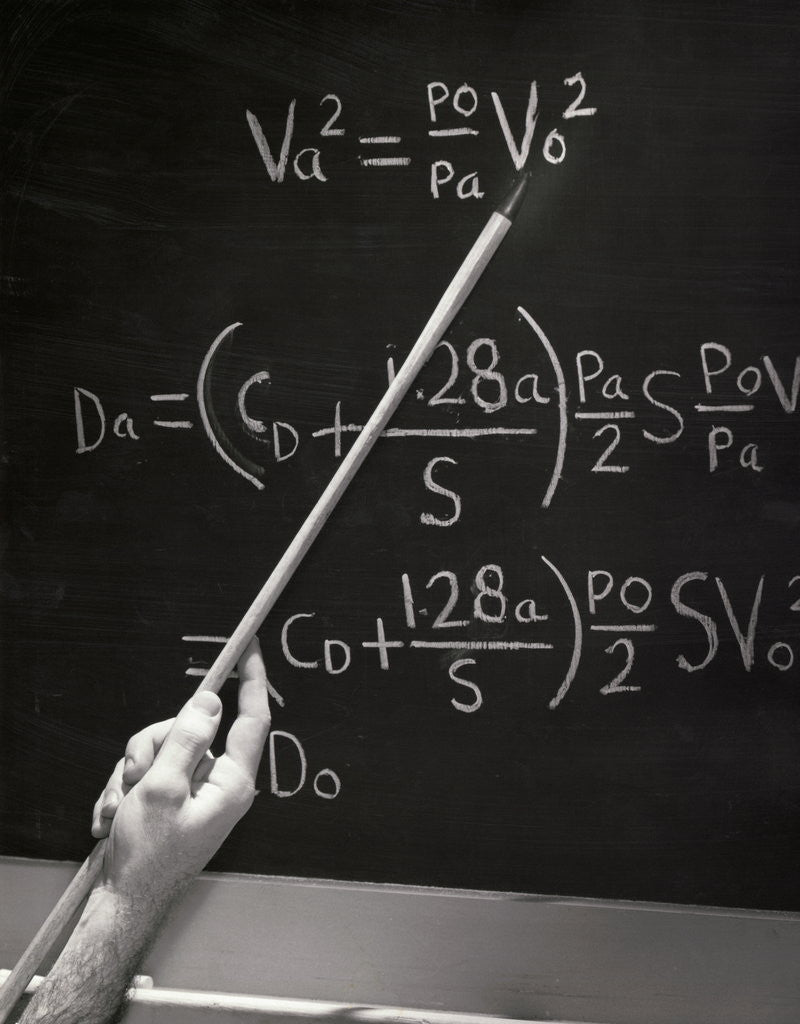 Detail of Equation on Blackboard by Anonymous
