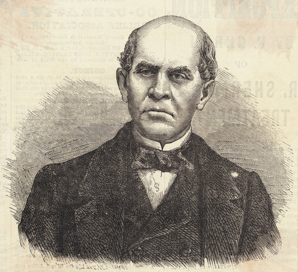 Detail of Domingo F. Sarmiento, President of the Argentine Confederation Magazine Illustration by Anonymous