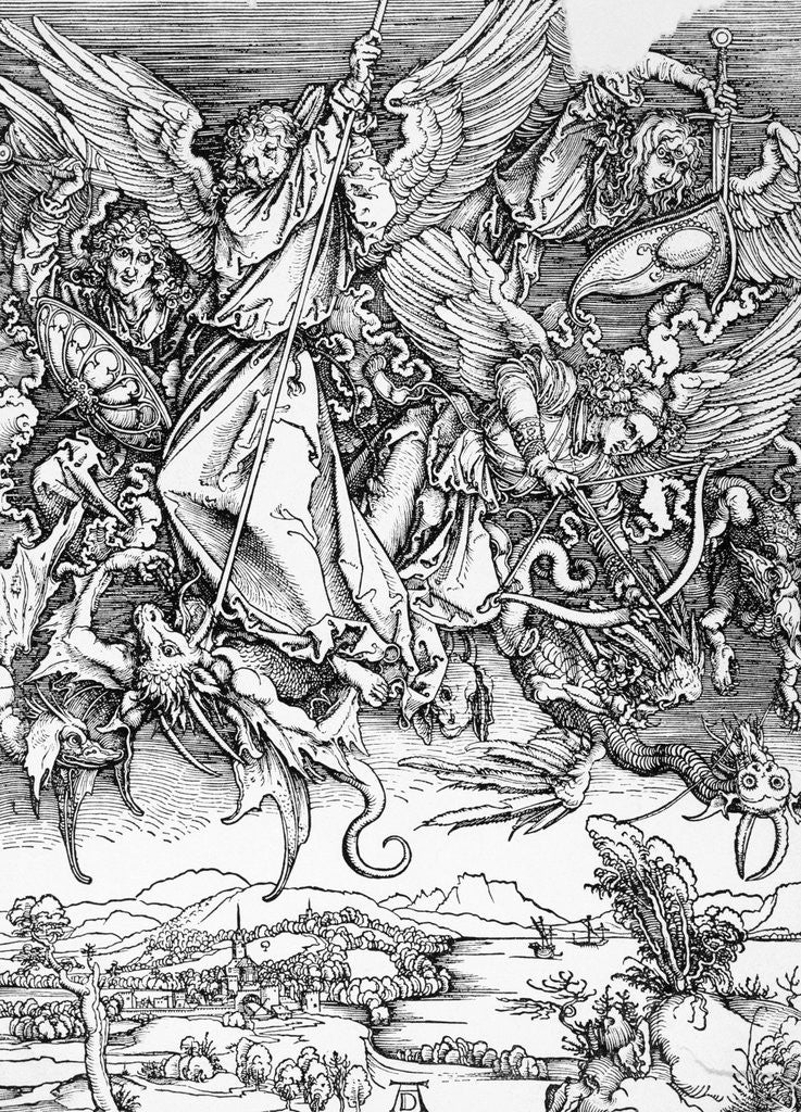 Detail of St. Michael Slaying the Dragon by Albrecht Dürer