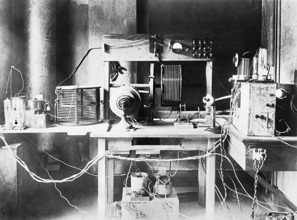 Detail of Dr. Frank Conrad First Radio Station in the Garage of His Home in Wilkinsburg by Anonymous