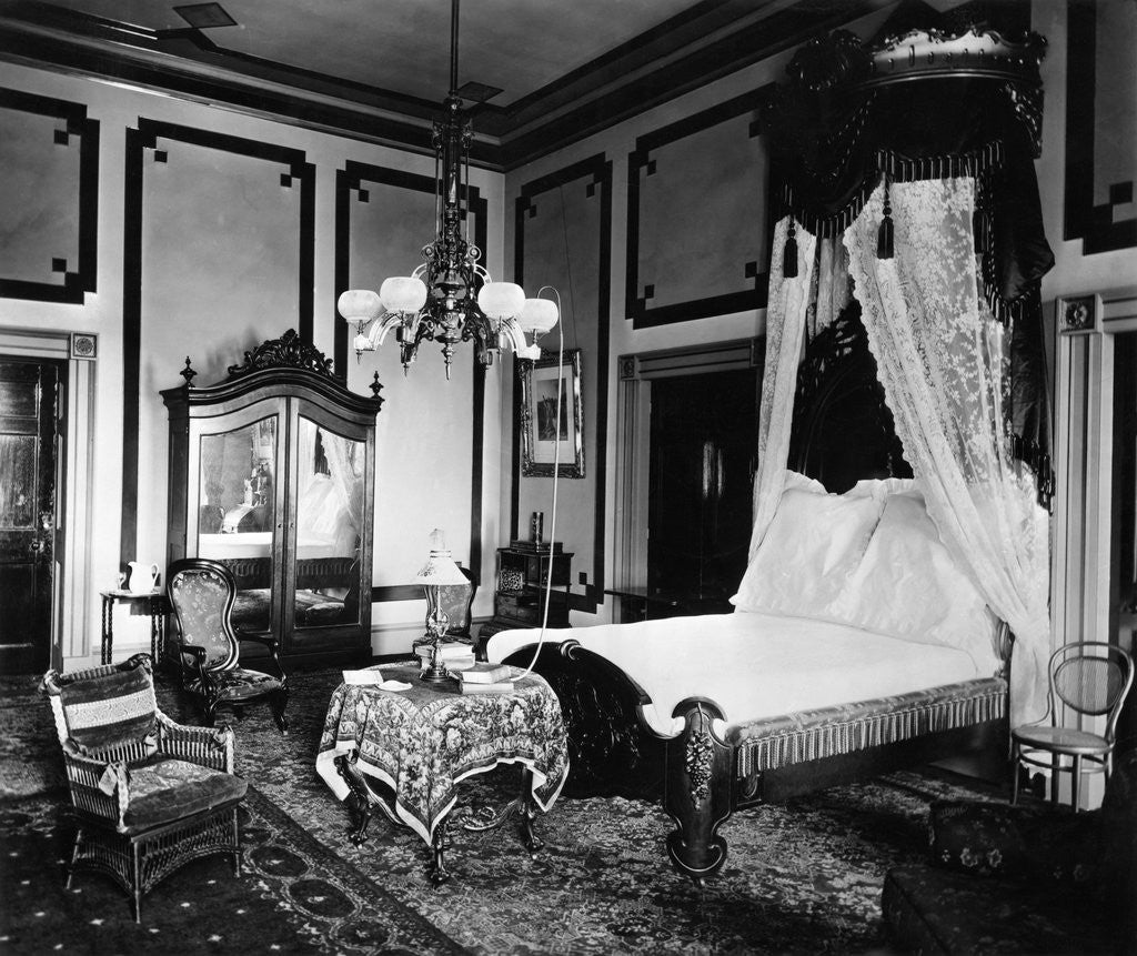 Detail of Lincoln Bedroom in White House by Anonymous
