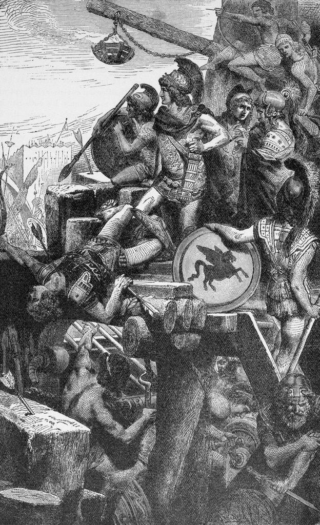 Detail of Alexander Before Conquering Tyre by Anonymous