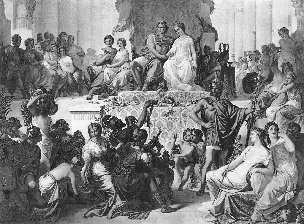 Detail of Alexander the Great's Marriage Feast by Anonymous