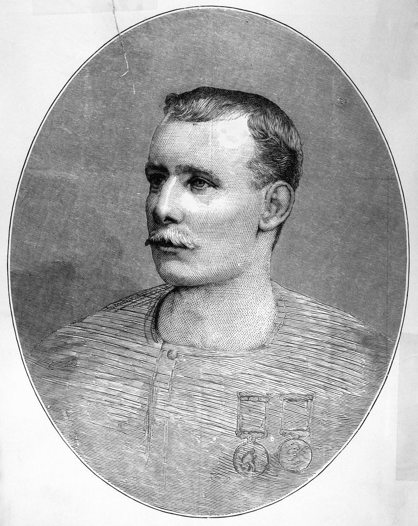 Detail of Portrait of Early Swimmer Mathew Webb by Anonymous