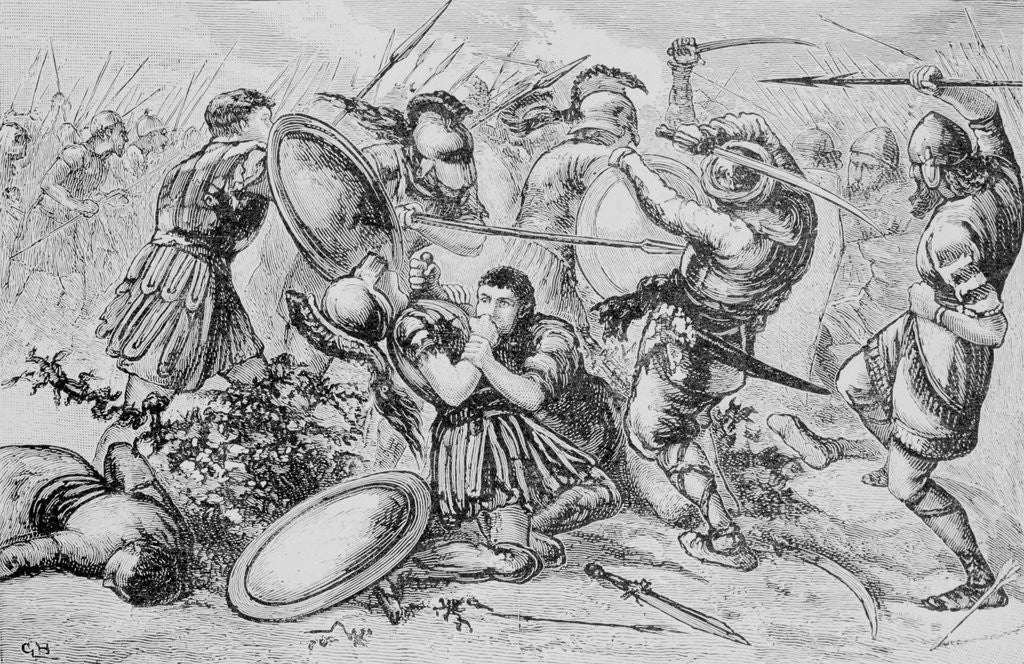 Detail of Soldiers Battling by Anonymous