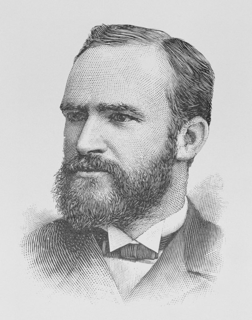 Detail of Engraved Portrait of Melvil Dewey by Anonymous