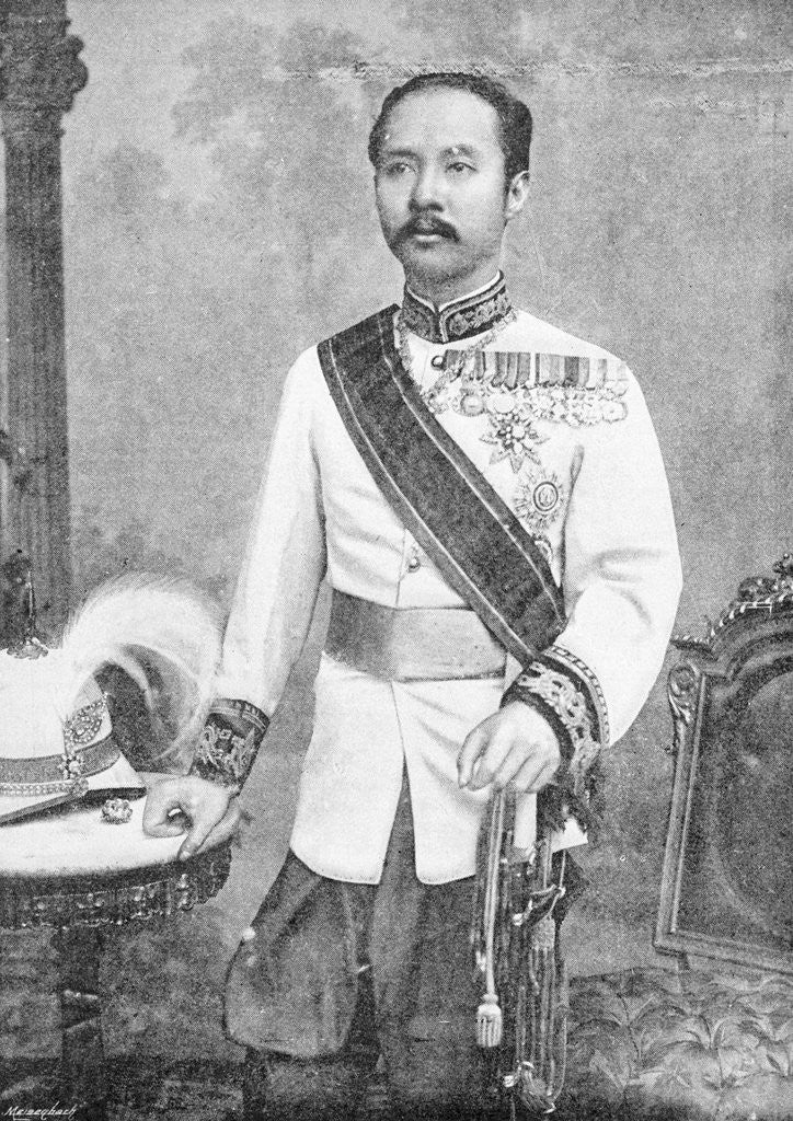 Detail of Portrait of King Chulalongkorn I by Anonymous
