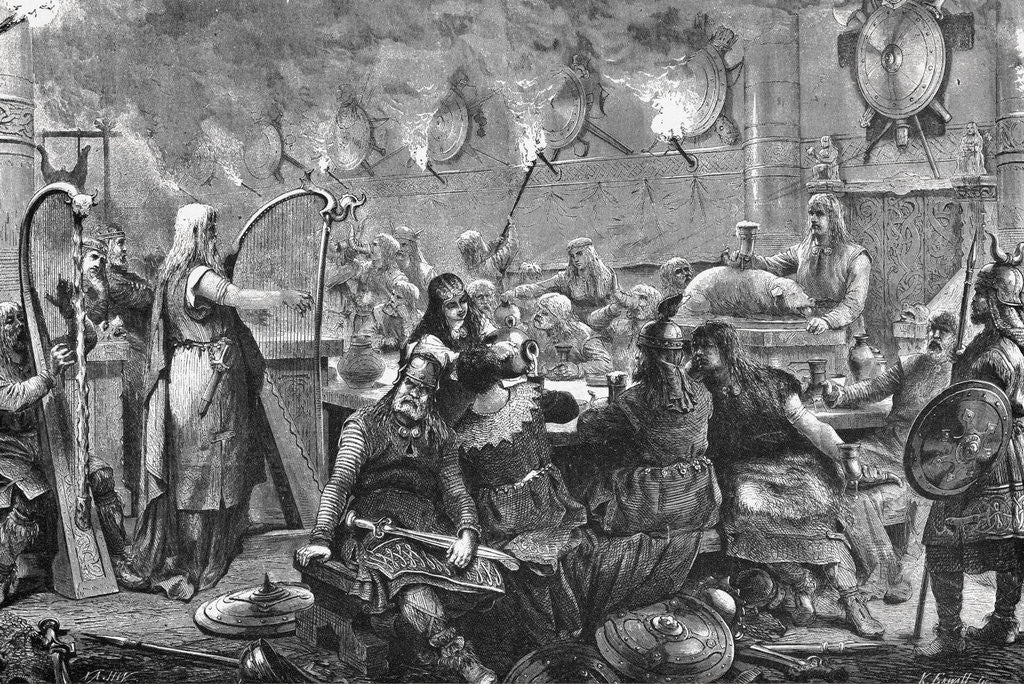 Detail of Gathering of 9th Century Danes by Anonymous