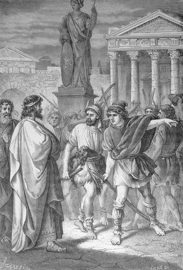 Detail of Spartacus Leading Slave Revolt by Anonymous