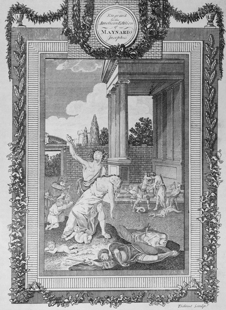 Detail of Painting of Historic Event by Anonymous