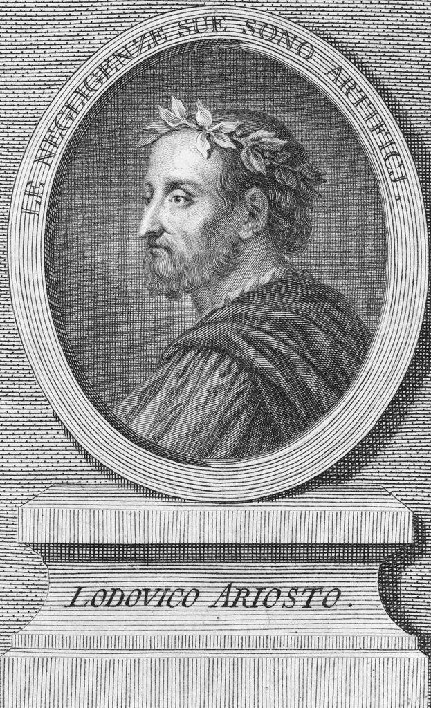 Detail of Portrait of Lodovico Ariosto by Anonymous