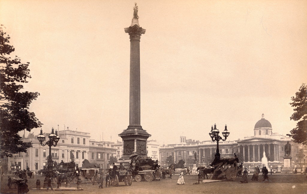 Detail of Nelson Monument in Trafalgar Square by Anonymous
