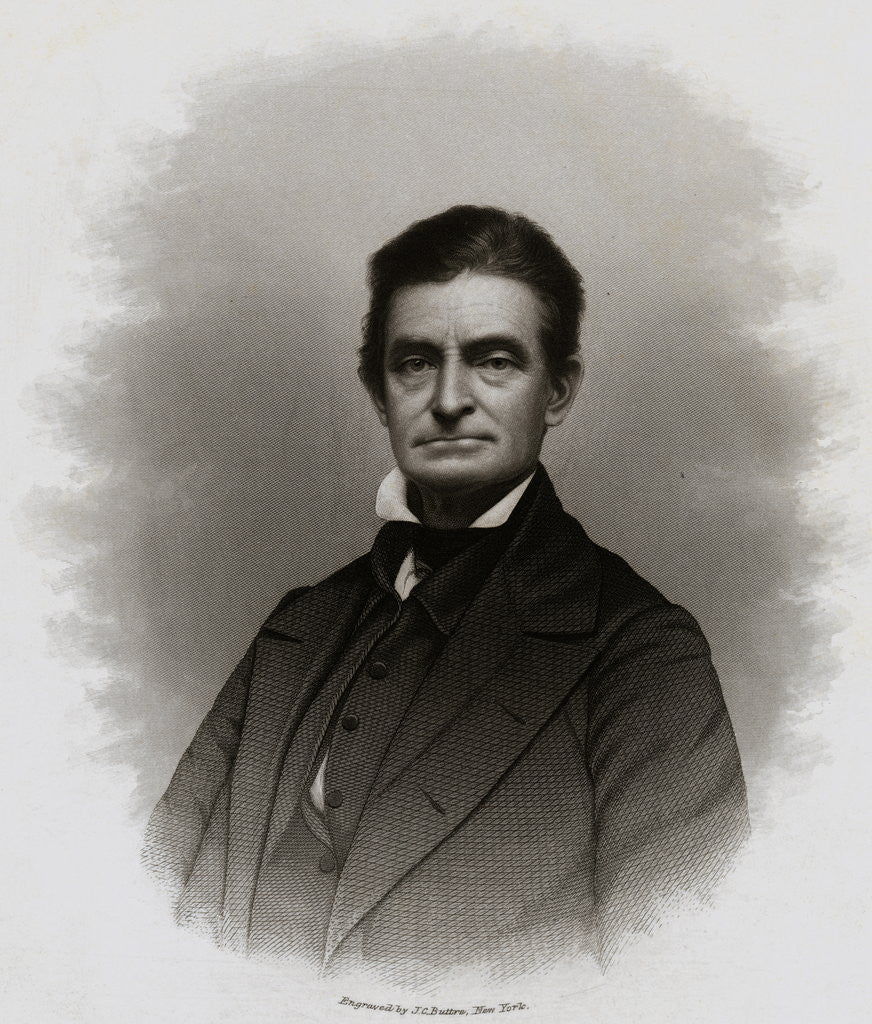 Detail of Portrait of John Brown by Anonymous