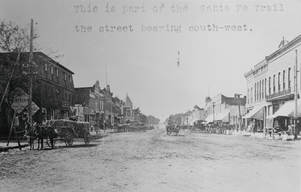 Detail of Street on Santa Fe Trail by Anonymous