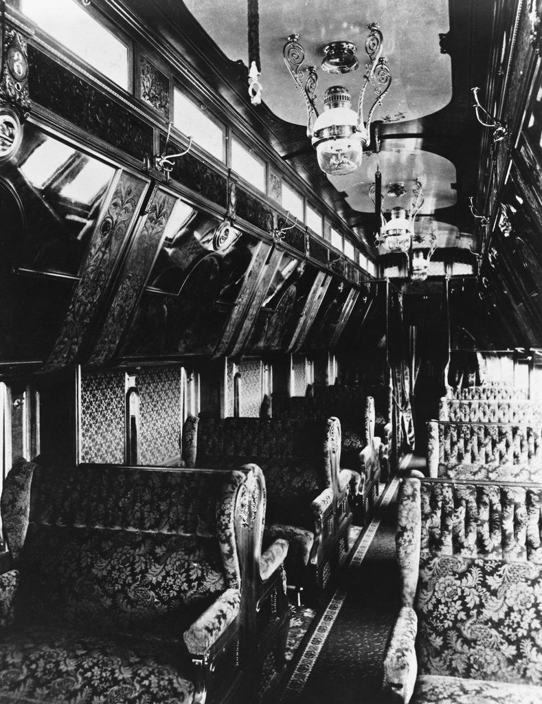 Detail of Interior of a Pullman Passenger Car by Anonymous