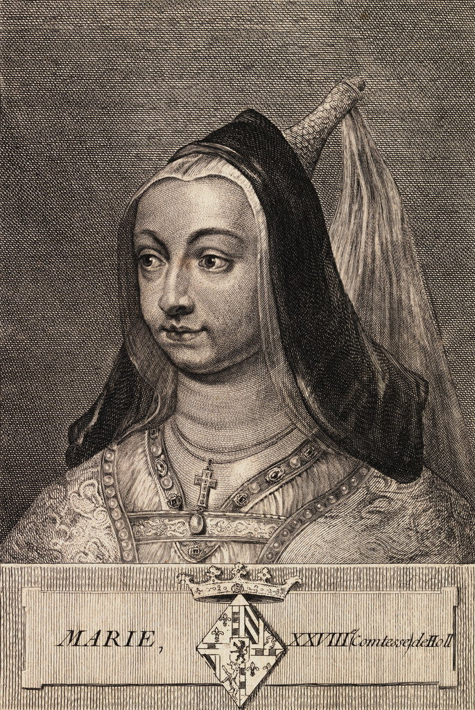 Detail of Portrait of the Mother of Philip I by Anonymous