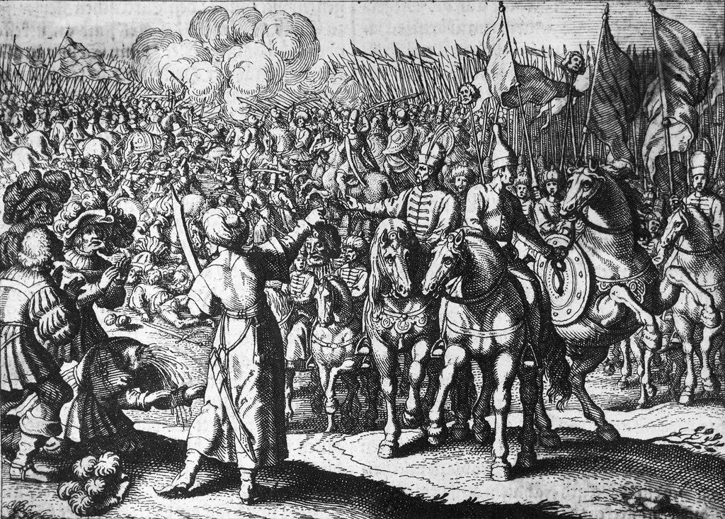 Detail of Illustration of Turks Outside Vienna by Anonymous