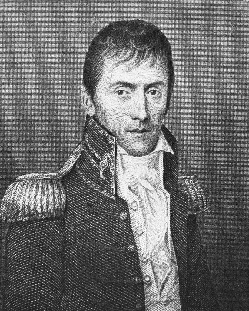 Detail of Illustrated Portrait of Andrew Jackson in Uniform by Anonymous